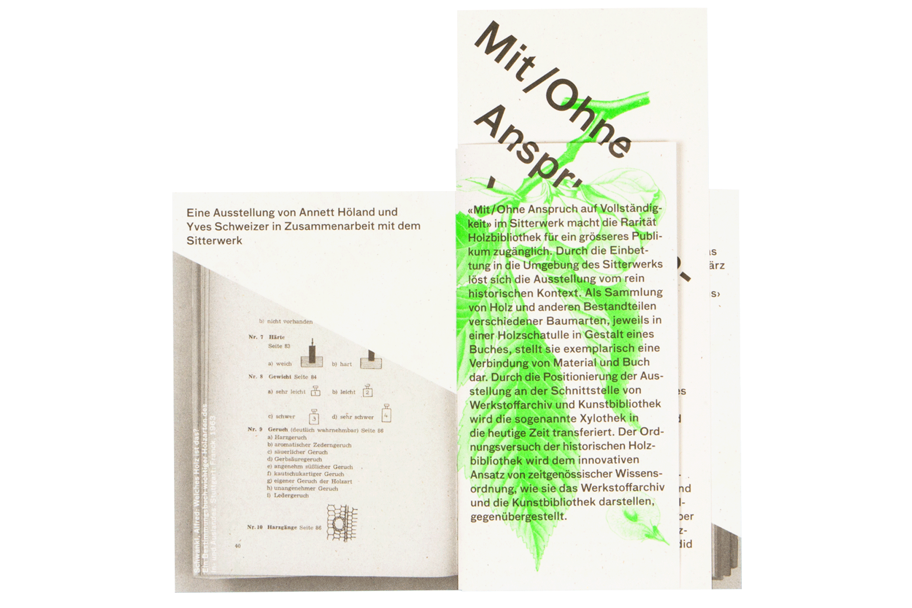 Mit/Ohne Anspruch auf Vollständigkeit — Rarität Holzbiblithek